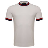 Elite Contrast Ribbed Tee WHITE